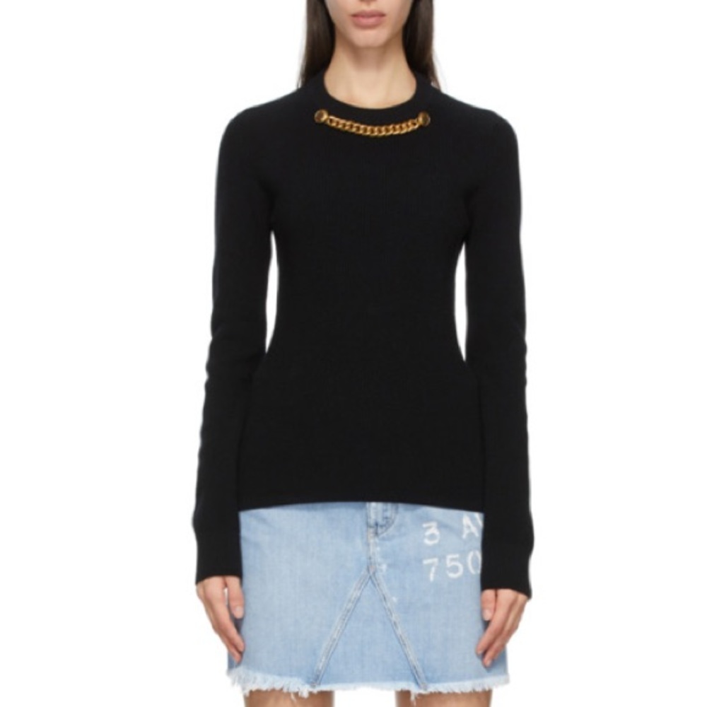 Givenchy Wool Cashmere Chain Fitted sweater NWT